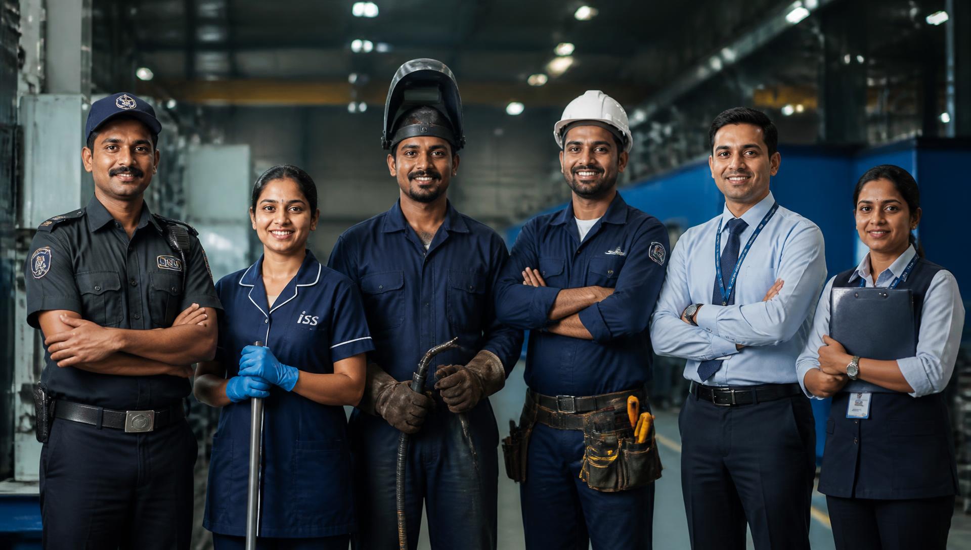 Professional workforce team of VS Enterprises in an industrial facility